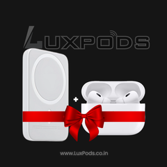 "Top Trending Lux Combo: Luxpods Pro 2 -100% ANC + Magnetic Wireless Battery Pack + FREE Case For LuxPods "